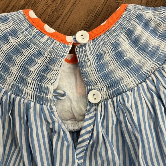 Lil Cactus smocked Thanksgiving Dress size 3-6 months - Picture 5 of 6